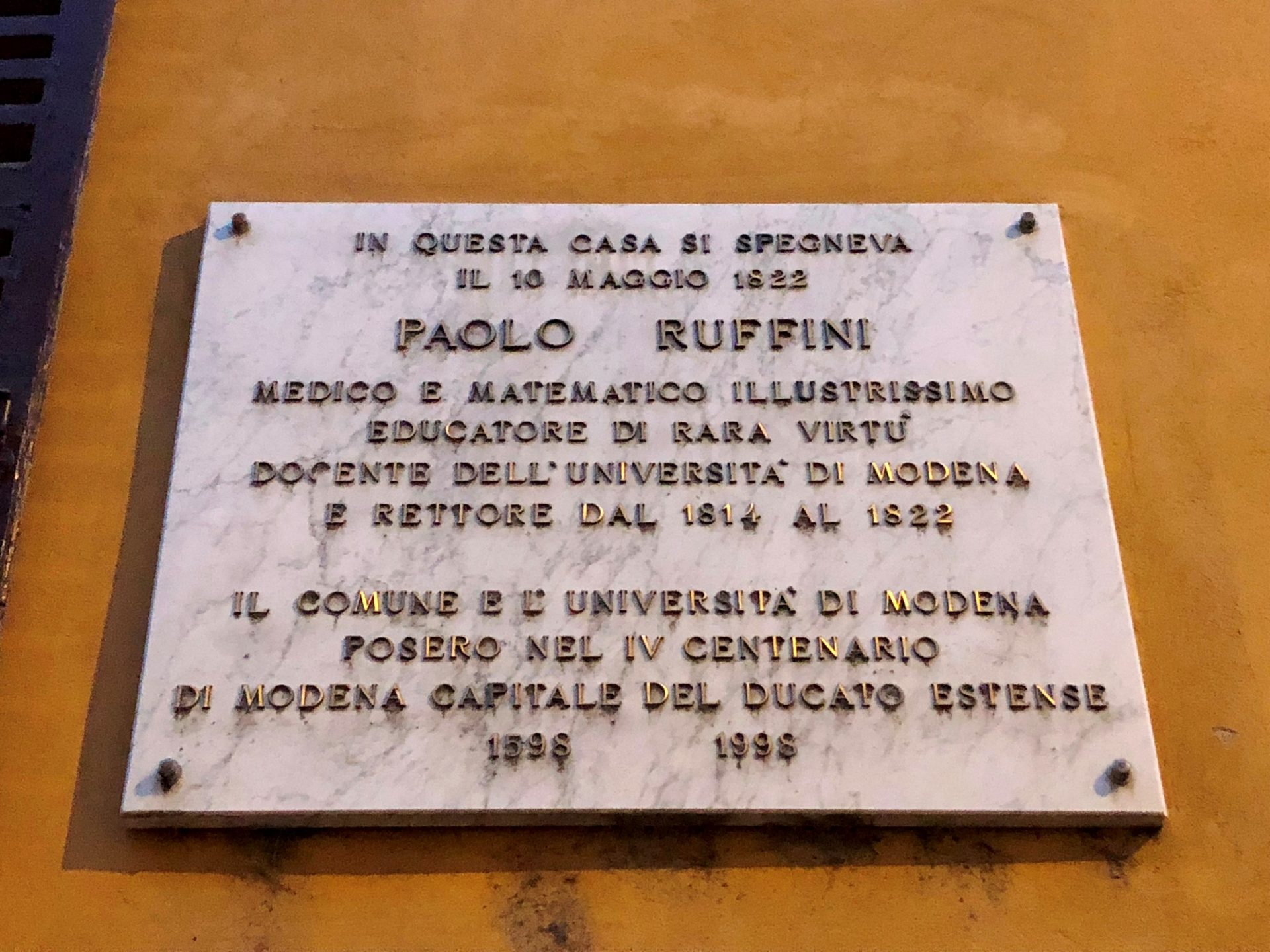 Paolo Ruffini's last home, Modena (by Ludovico Carbone) - 03.jpg